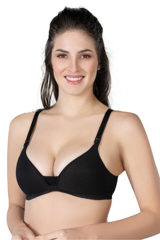 Emay 1422 Modal Cotton Kaplı Emzirme Sütyen 85B - Beyaz