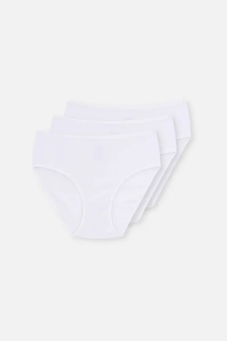 Dagi 5104KC Yüksek Bel Slip 3'lü Beyaz - 36