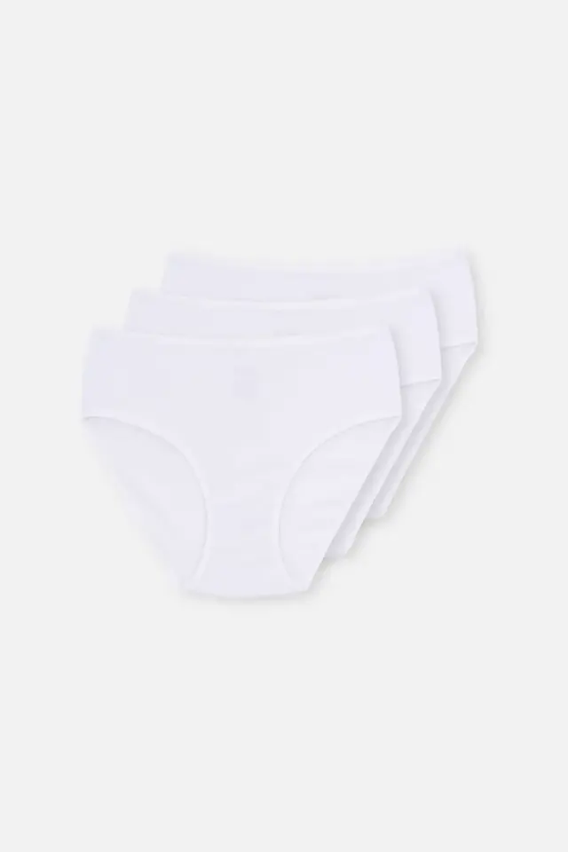 Dagi 5104KC Yüksek Bel Slip 3'lü Beyaz - 44