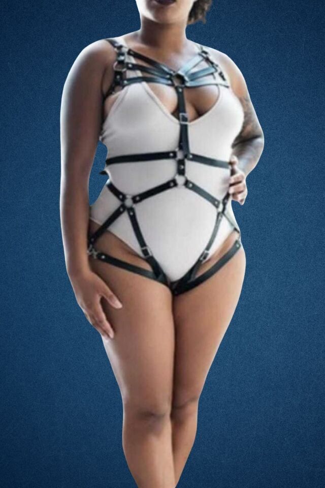 Deri Büyük Beden Fantazi Harness