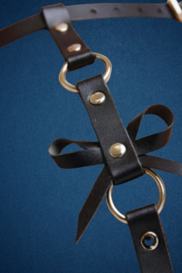 Deri Fantazi Jartiyer Harness