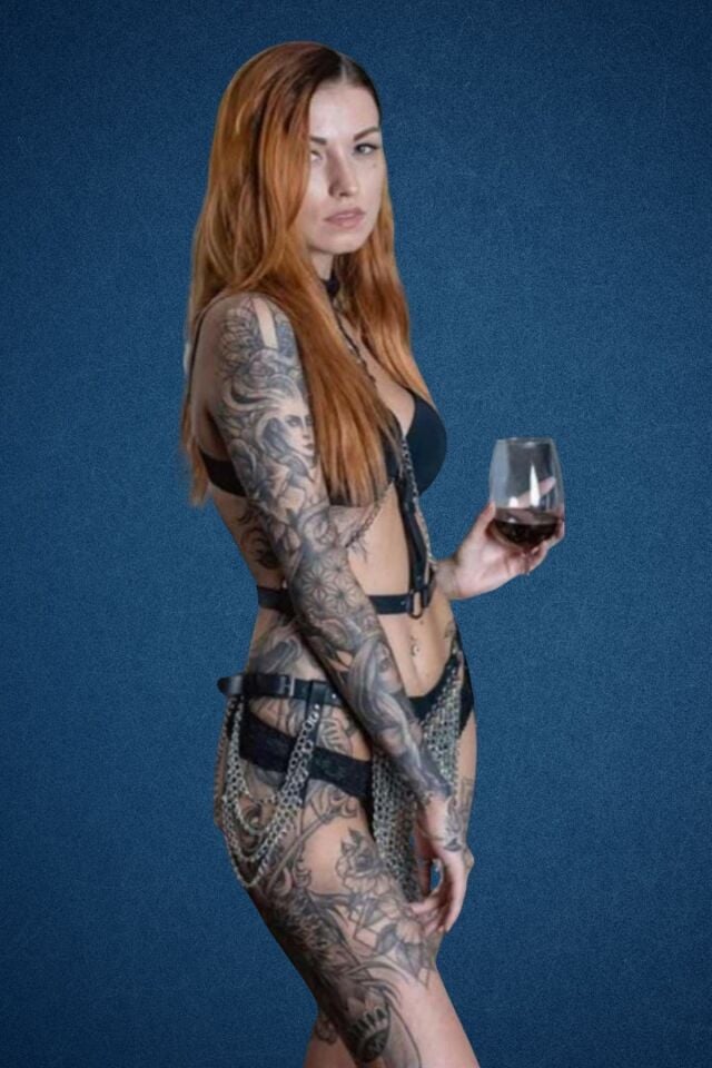 Deri Zincir Detaylı Fantazi Harness