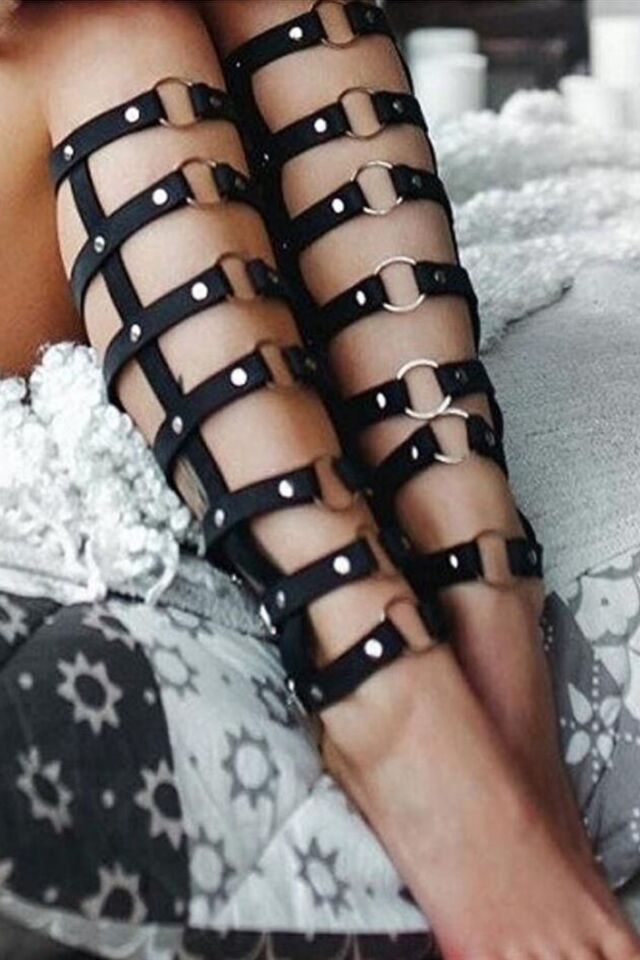 Harness Fantazi Deri Bacak Aksesuarı Sadece Alt