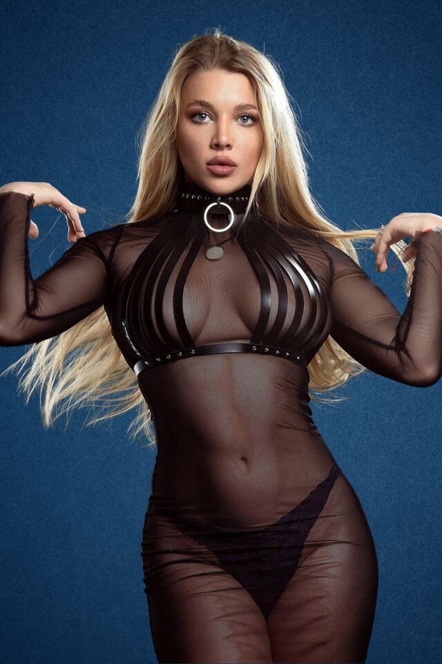 Harness Fantazi Deri Büstiyer