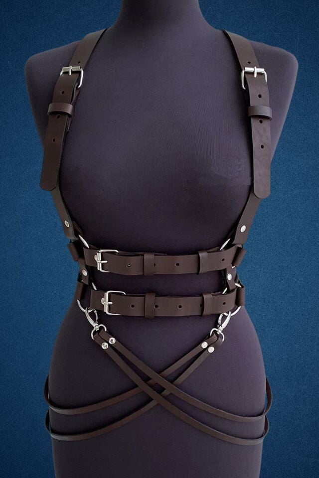 Harness Deri Kemer Vücut Aksesuar Takımı