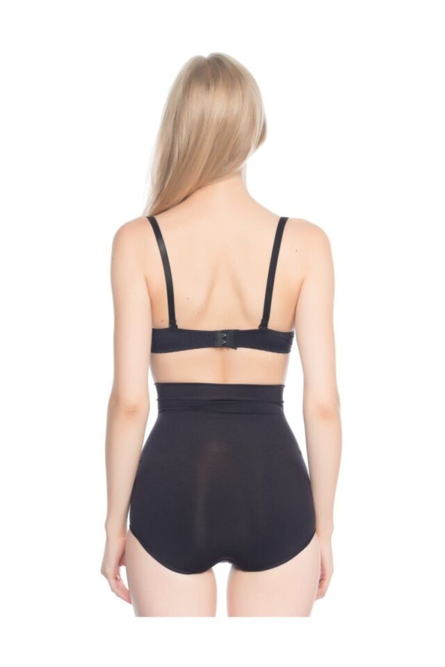 Emay 7024 İnce Yüksek Bel Slip Korse L - Siyah