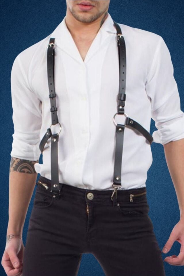 Deri Pantolon Askısı Harness