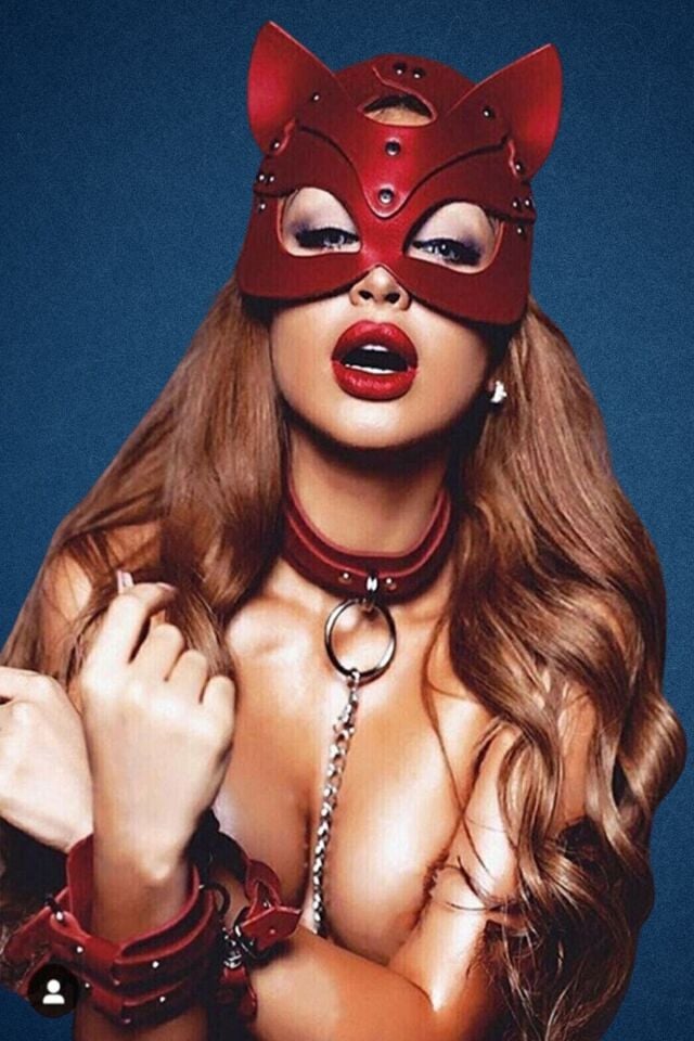 Harness Fantazi Deri Maske Kelepçe Set 2