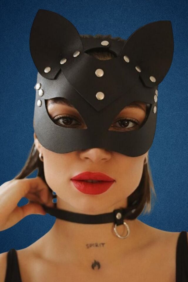 Kedi Maskesi Zincirli Chooker Aksesuar Seti