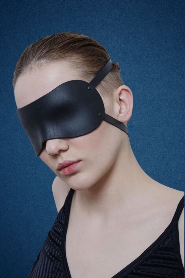 Deri Harness Maske iç Giyim