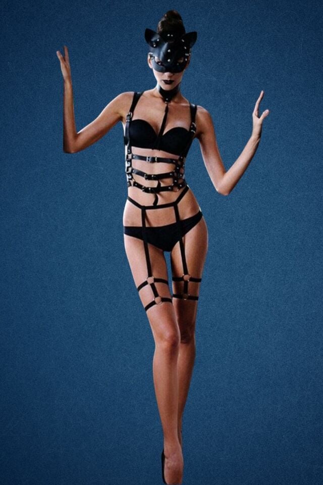 Harness Özel El Yapımı Deri Aksesuar Set