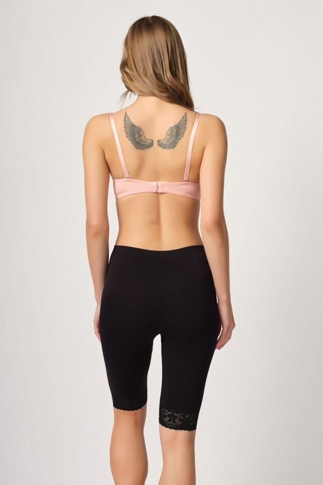 Emay 3004 Soft Uzun Paça Dantel Boxer XL - Siyah