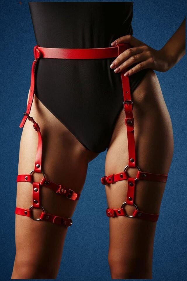 Bel Ve Bacak Bağlamalı Fantazi Harness