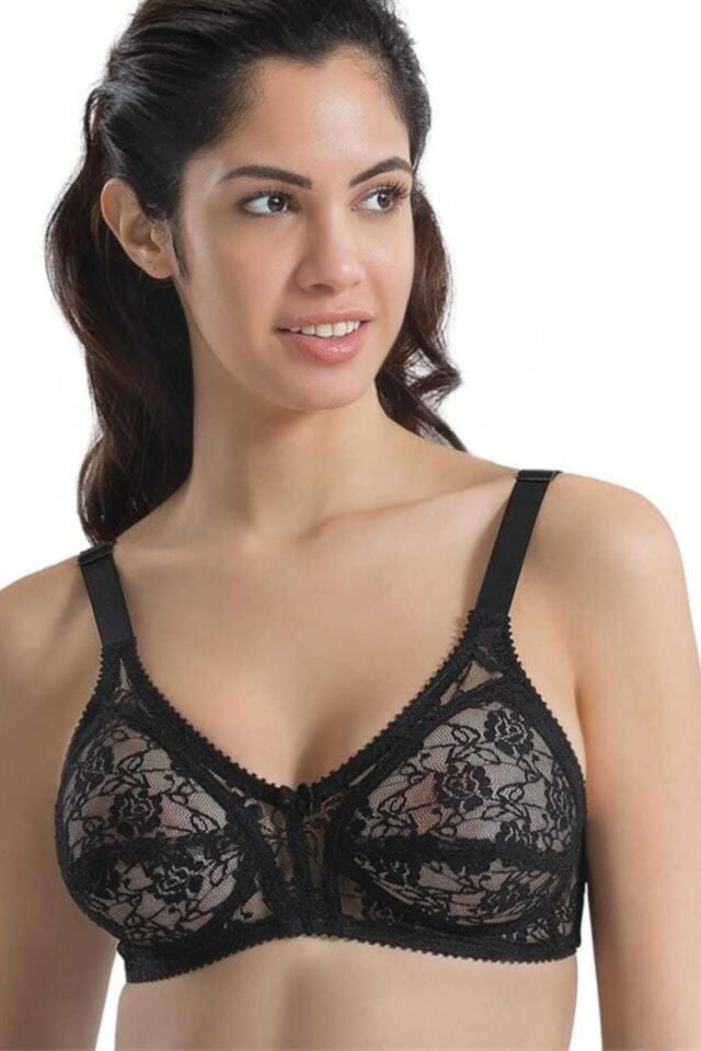 Emay 145C Dantelli Toparlayıcı Sütyen 95B - Ten