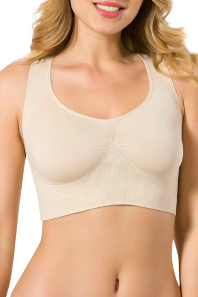 Emay 4001 Soft Sporcu Büstiyer S - Ten