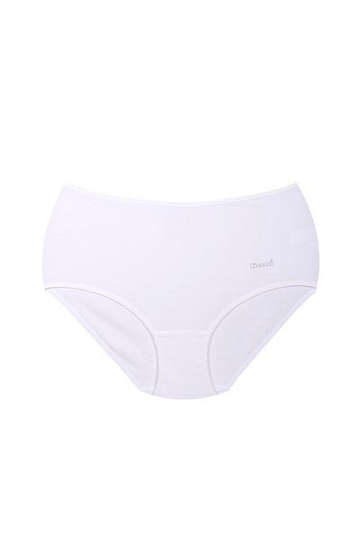 Kom Basic Maxi Yüksek Bel Külot 2'li 40 - Beyaz