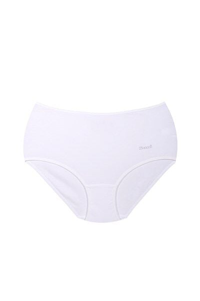 Kom Basic Maxi Yüksek Bel Külot 2'li 44 - Beyaz