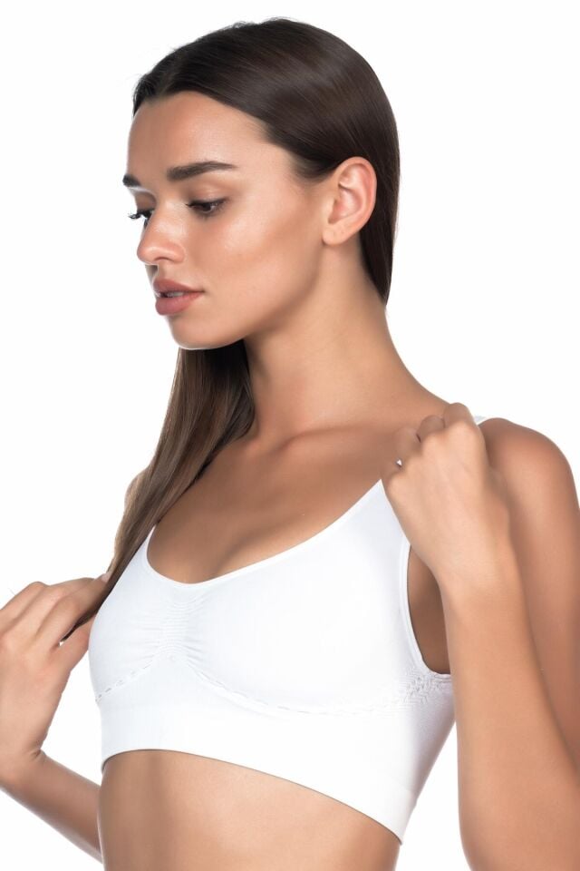 Emay 4015 Sütyen Korse XL - Beyaz