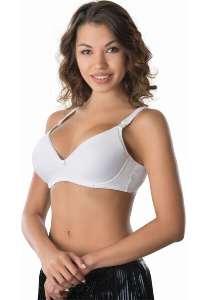 Emay 166C Balenli Push-Up Emzirme Sütyen 80B - Beyaz