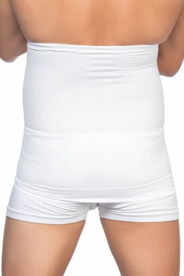 Emay E1004 Erkek Bel Korse XL - Beyaz