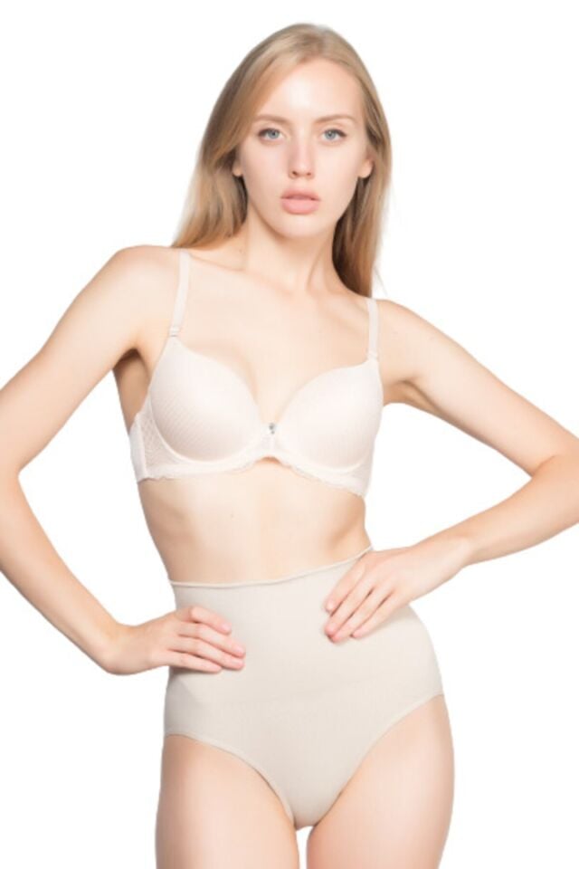 Emay 2021 Double Düşük Bel Slip Korse L - Ten