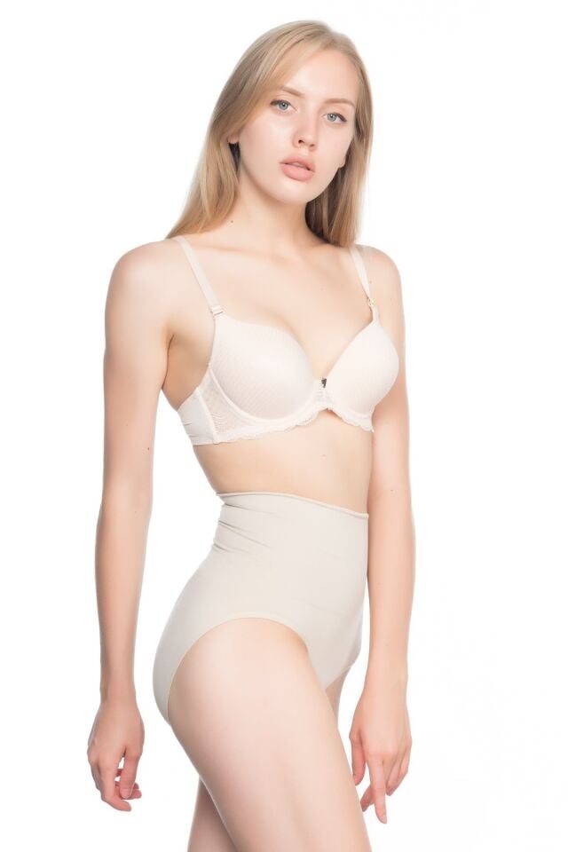 Emay 2021 Double Düşük Bel Slip Korse L - Ten
