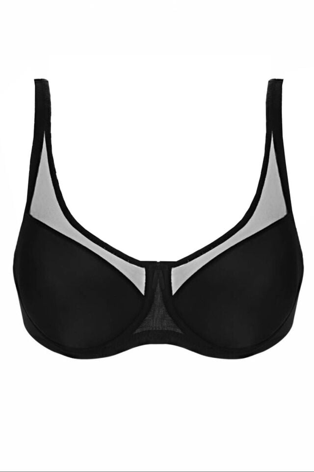 Emay 167 Tül Push Up Toparlayıcı Sütyen 85B - Ten