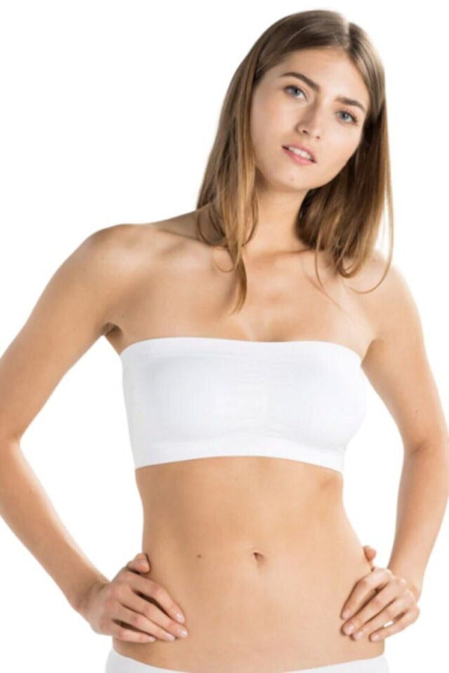 Emay 4022 Pedli Straplez Korse L - Beyaz
