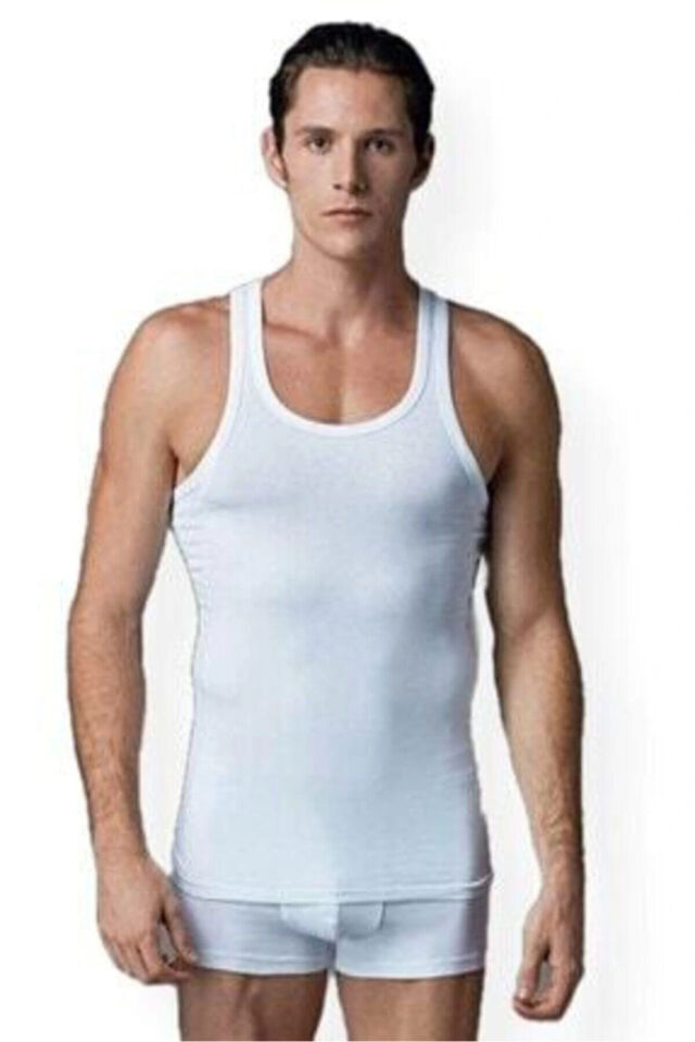 Eros 002 Compact Sporcu Erkek Atlet 2'li XL - Beyaz