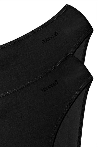 Kom Basic Slip Külot 2'li 42 - Siyah