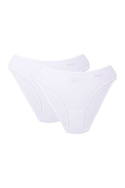 Kom Basic Slip Külot 2'li 44 - Beyaz