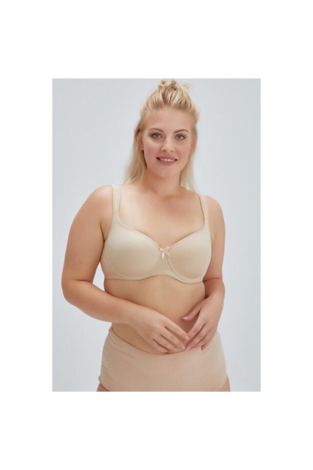 Eros 100 Lily Toparlayıcı Kulaklı Boş Cup Sütyen 85B - Ten