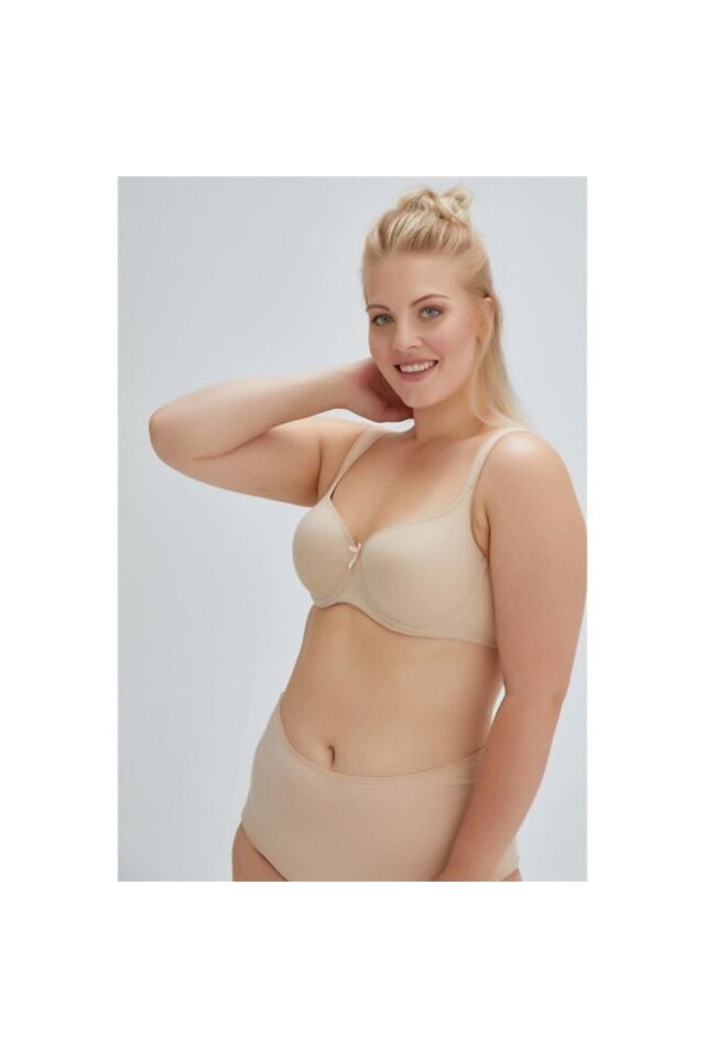Eros 100 Lily Toparlayıcı Kulaklı Boş Cup Sütyen 85B - Ten