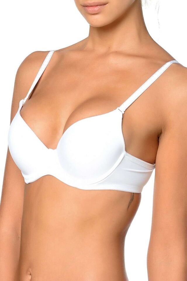 Orkide 2250 Dolgulu Push-Up Sütyen 80B - Beyaz
