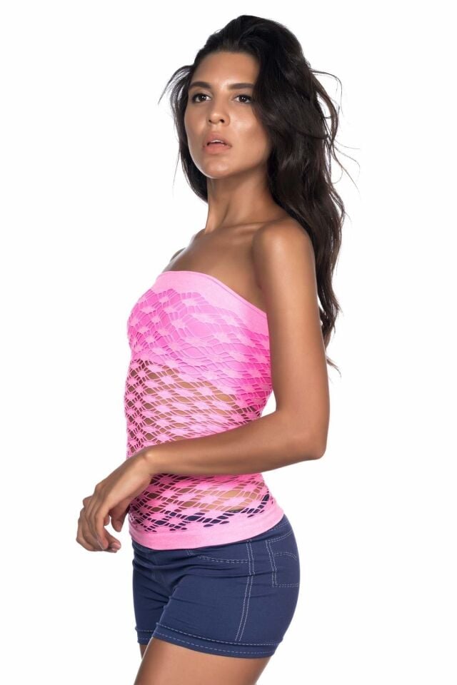 Emay 5034 Fantazi Büstiyer Atlet Korse S - Pembe