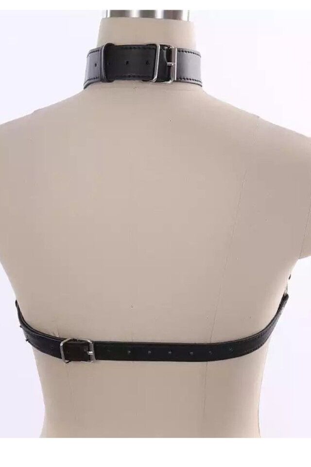 Aysilce 169 Deri Kelepçe Set El ve Ayak Bağlantılı Model 3XL - Siyah