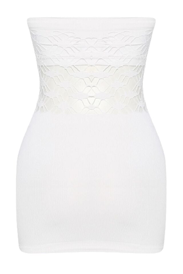 Emay 5035 Fantazi Straplez Atlet Korse M - Beyaz